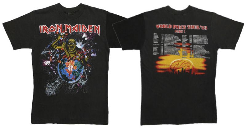 เสื้อ ไอรอน เมเดน Iron Maiden 1983 World Piece Tour