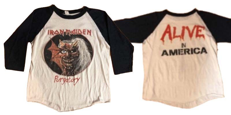 เสื้อ ไอรอน ไมเดน 1981 Vintage Iron Maiden Purgatory Concert Tour Shirt